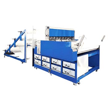 Maquina para soldar las cintas juntas